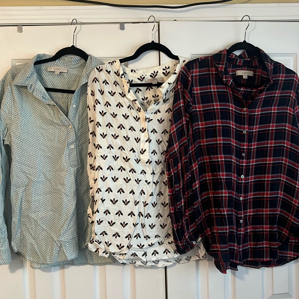 Various Loft Size Medium Shirts - image 1